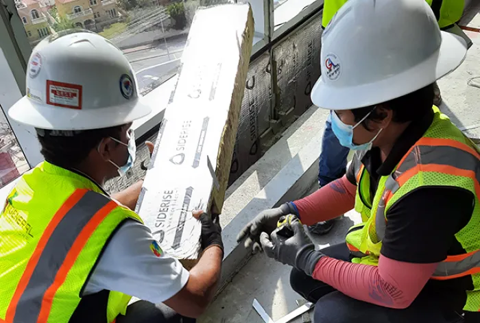 Siderise site services support on how to correctly instal cavity barriers and firestops