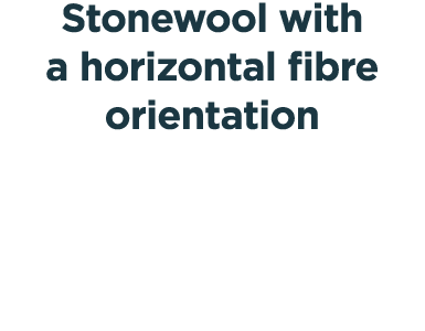 Stonewool with a horizontal bre orientation