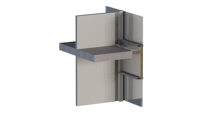 FIP Façade Interface Panel for end of partitions | Siderise