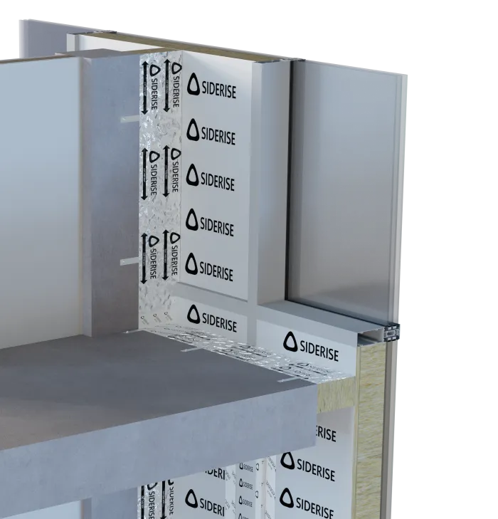 Siderise CW-FS firestop and protected spandrel panel