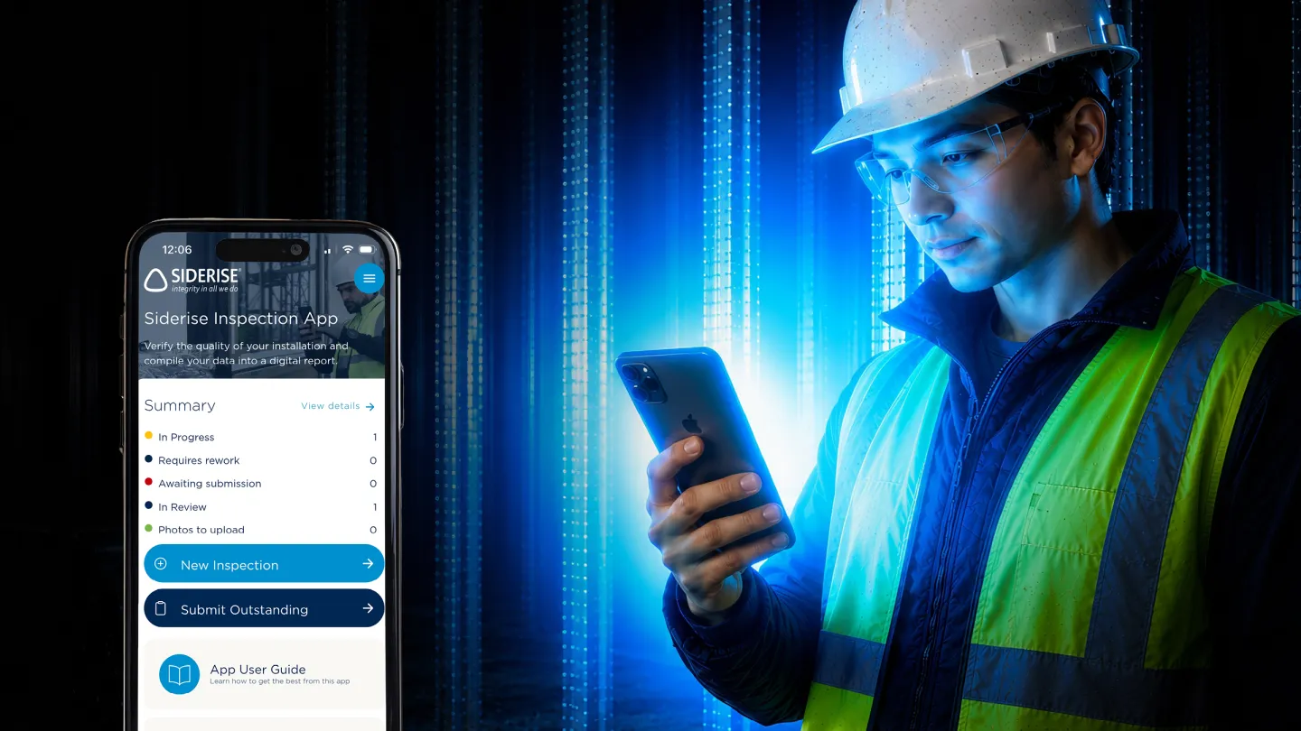 Siderise inspection app launch