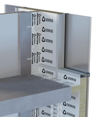 Siderise CW-FS firestop and protected spandrel panel