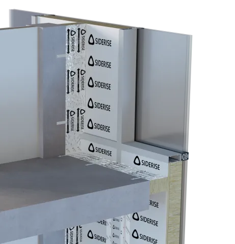 Siderise CW-FS firestop and protected spandrel panel